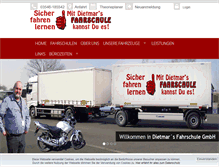 Tablet Screenshot of dietmars-fahrschule.com
